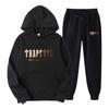 TRAPSTAR Мужской Женский Спортивный Комплект с Принтом Букв Худи Модная Флисовая Толстовка Мужская