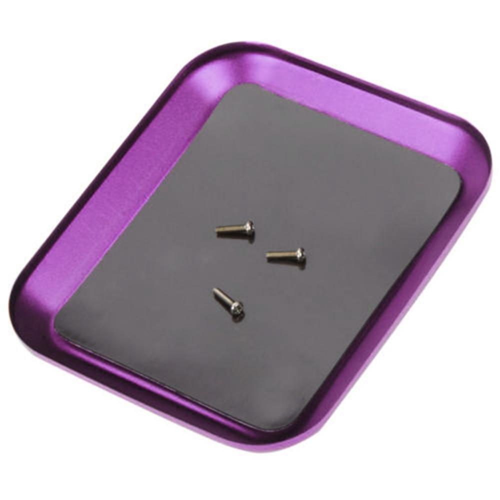 Aluminum Alloy Magnetic Screw Tray RC Model Repair Tool Plate for Airplane Car Boat Crawler Axial SCX10 D90 D110 Workshop