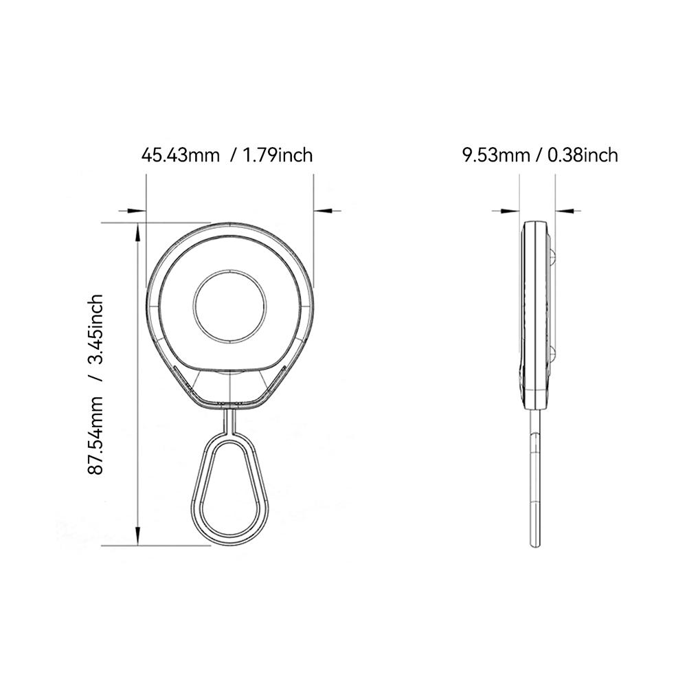 Essager Mini Hidden Camera Detector Portable Anti-Spy Infrared Lens Finder Anti-Peeping Gadget ForTravel Hotel Bathroom Security