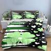 Green clovers and hearts. Bedding sets Duvet cover sets Duvet covers Pillowcases(1 * Duvet Cover 2 * Pillowcases without duvet insert)