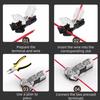 10/20Pcs T Type 1 Pin Low Voltage Wire Connector, Quick Solderless Wire Splice Connector, T Tap Wire Connectors, No Stripping