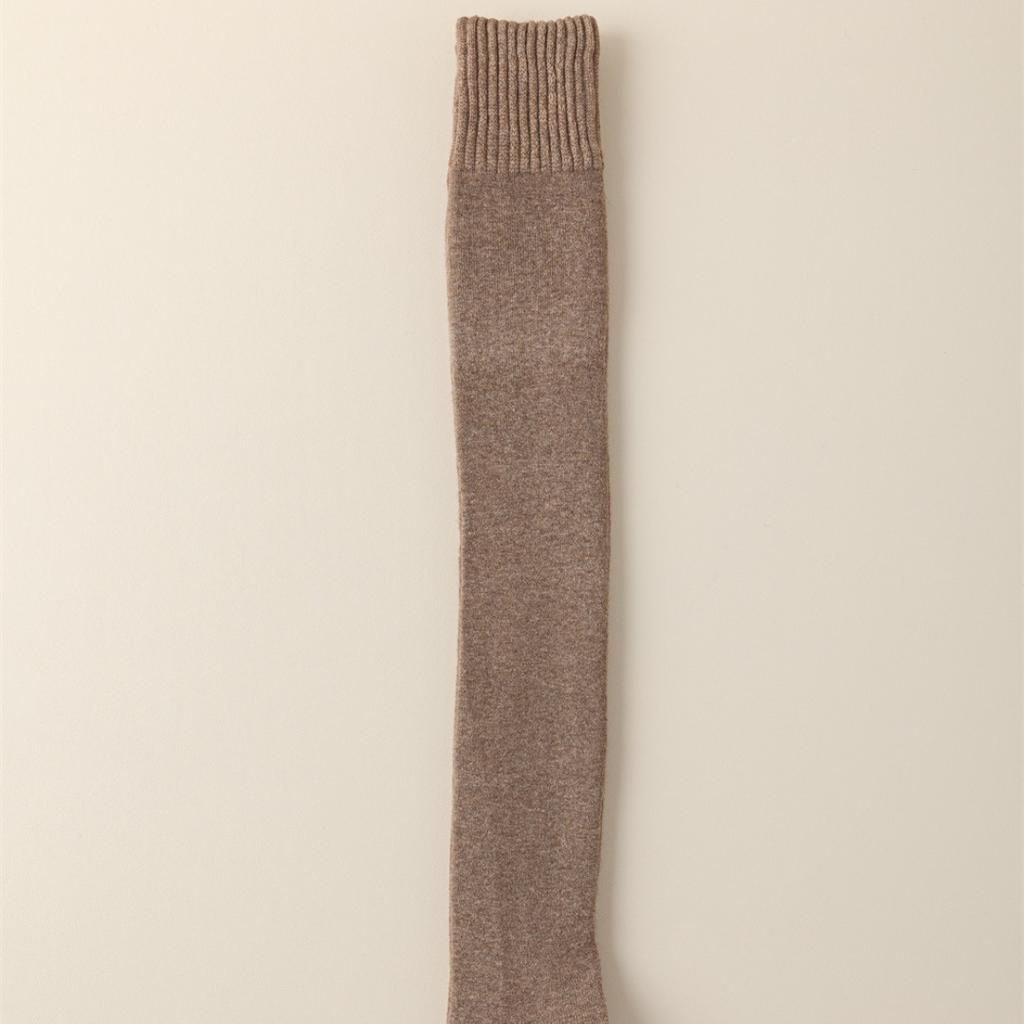 Утолщенные овечьи шерстяные удлиненные носки для детей, теплые флисовые женские носки до бедра с вощеной внутренней частью