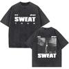 Charli Xcx Brat Tour Album Letter Print T Shirts Women Hip Hop High Quality Vintage Washed Fashion Tshirt Unisex Streetwear
