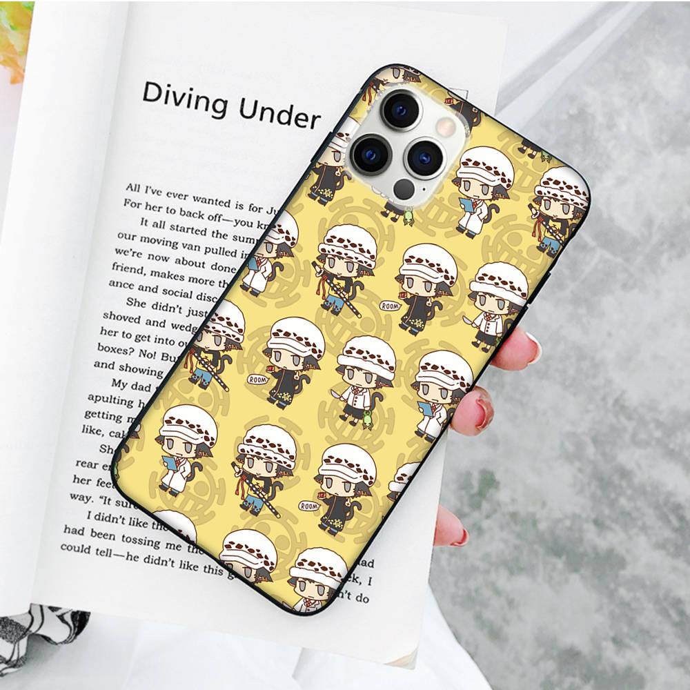 JW60Trafalgar Law черный мягкий чехол для Samsung Note 20 Lite S24 Ultra S23 A03 A05 A06 A11 A71 A15 A16 A13 A24 A25 A33 A52 A53 A50 M55 M35 Plus