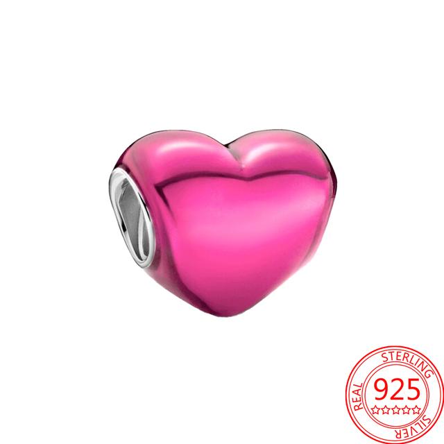 Стерлингового серебра 925 пробы, открывающееся сердце, шоколадная подарочная коробка, подвеска, подходящий браслет, женский ювелирный кулон