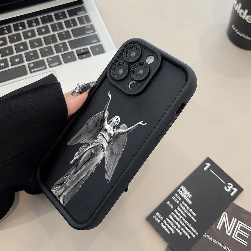 Популярный чехол для телефона с графикой статуи для iPhone 16 15 14 13 12 11 X XR Xs SE 2022 8 7 Plus Pro Max Mini Силиконовая задняя крышка