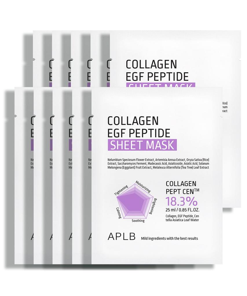 Collagen EGF Peptide Sheet Mask 10-Pack