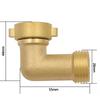 3/4" Brass Elbow Hose Adapter Copper Garden Watering Irrigation Pipe Fittings Connect Repair Quick Connector Coupling Joint