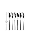 6Pcs Mirror Polished Stainless Steel Coffee Stirring Spoon Teaspoon Ice Cream Spoon Small Spoons Cutlery Set