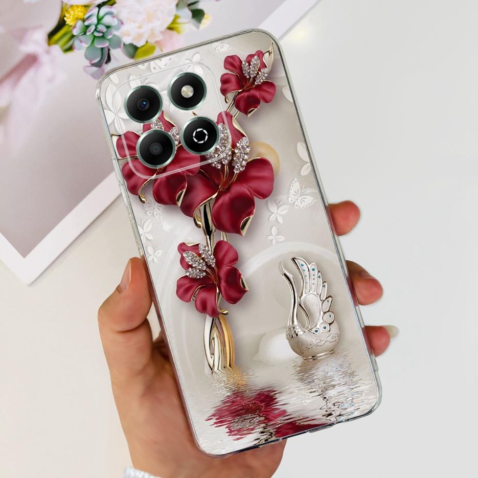 Чехол для Honor X6b JDY-LX1 JDY-LX2 Стильный painted чехол Мягкий силиконовый корпус Для Honor X6b X 6b HonorX6b Чехол для телефона 6.56'' Coque