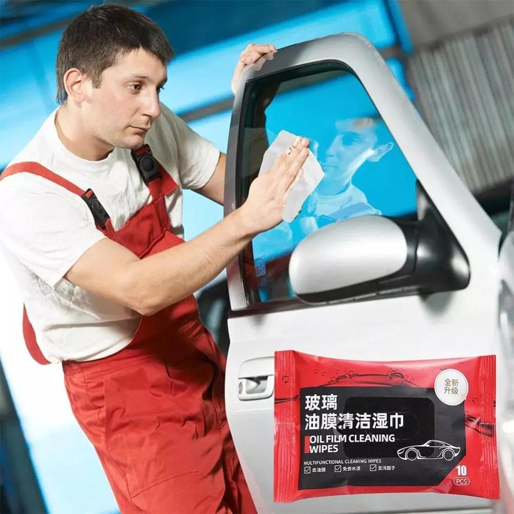 5 пакетов салфеток для удаления пыли очиститель для лобового стекла автомобиля портативные салфетки для чистки автомобиля