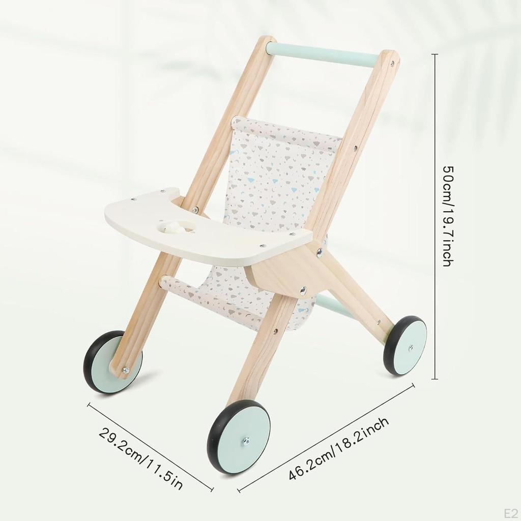 Деревянная детская кукла игрушка образовательная симуляция для кукол коляска возраст 1-2 подарок вечеринка