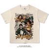 Anime Attack On Titan T Shirts Oversized Vintage Washed Shingeki No Kyojin T-shirt Short Sleeve Manga Eren Mikasa Levi Tops Tees