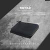 Leather Long Wallet Compact Leather Wallet with 15 Card Slots and Key Navy [JAPAN FACTORY] Men's TIDY2.0 Lightweight, Pocket,