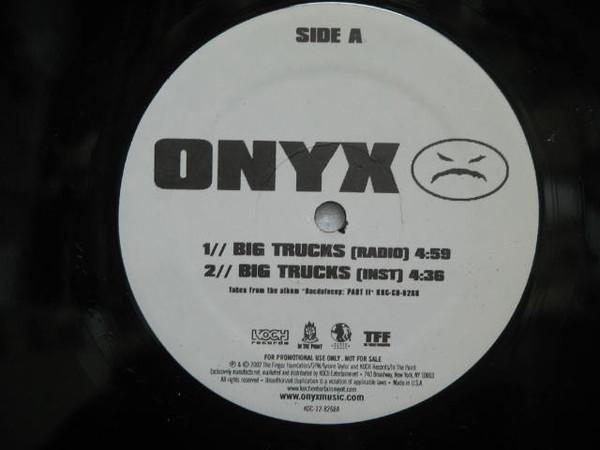 12-дюймовая пластинка ONYX - Большие грузовики / Вынесите их мёртвыми KOC128268PROMO Koch Records 2002 US Рэп и хип-хоп/R&B Б/У