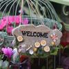 Door Welcome Sign for Porch, Garage, Spring Decorative Plaque, Patio