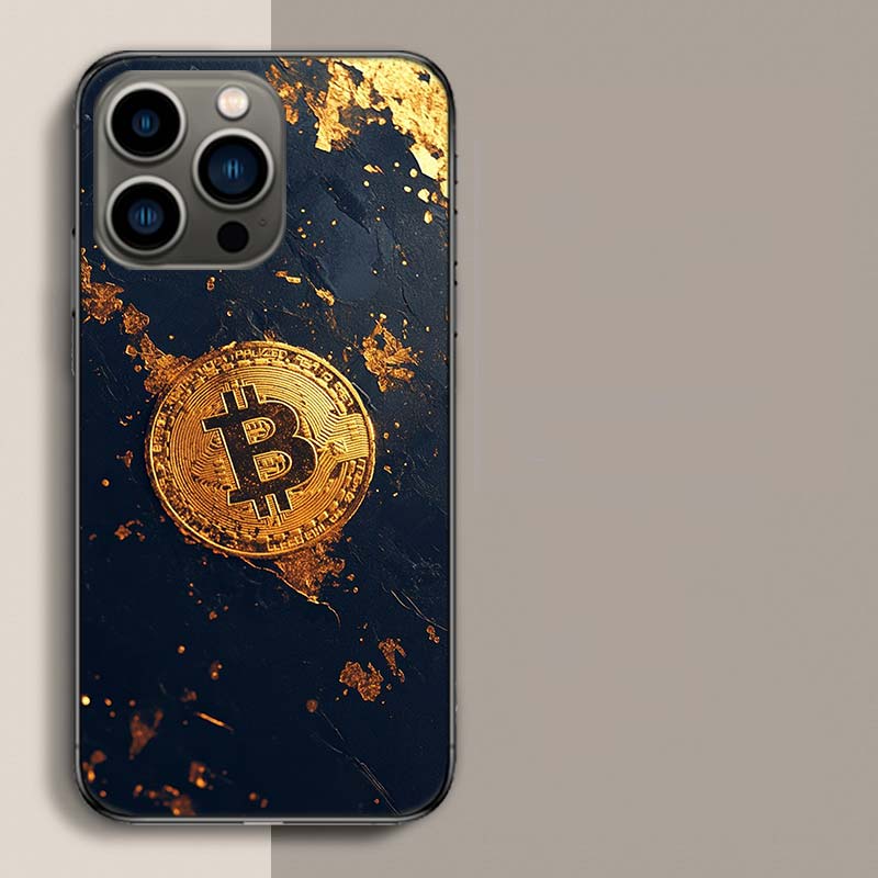 Bitcoin Money Phone Case For Iphone 17 Air 15 Pro 14 Plus 16 Pro Max 17E 16E 12 13 Mini 11 Cover Cute Fundas
