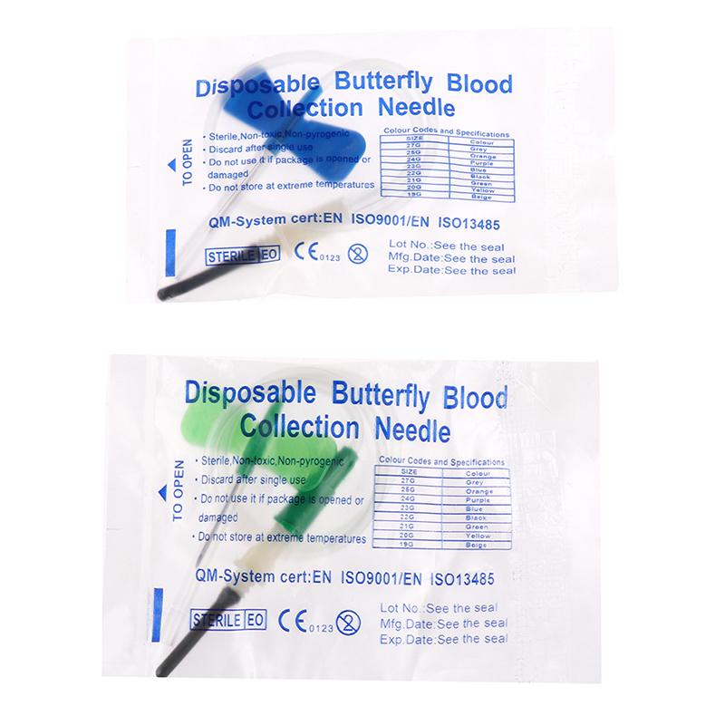 10 шт. медицинская вакуумная игла для сбора крови бабочка безопасная одноразовая инфузия