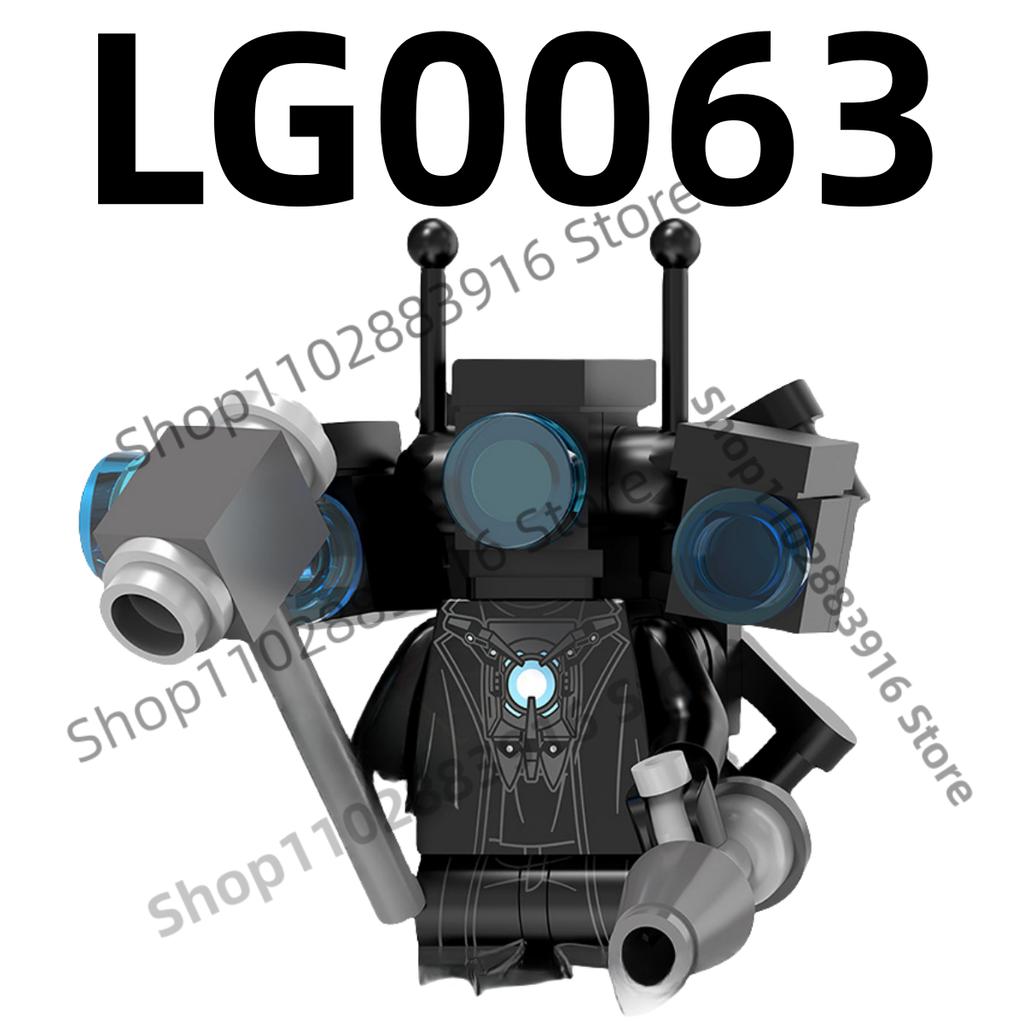 Нетоксичные строительные блоки Skibidi Toilet Man Moc Kdl818 Lg1009 Аксессуары для дома Титан ТВ-монитор Speakman Фигурки Игрушки Для подарка на день рождения