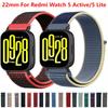 22-мм нейлоновый ремешок для Redmi Watch 5 Active Браслет Петля Сменный ремешок для Redmi Watch 5 Lite Дышащий ремешок Correa