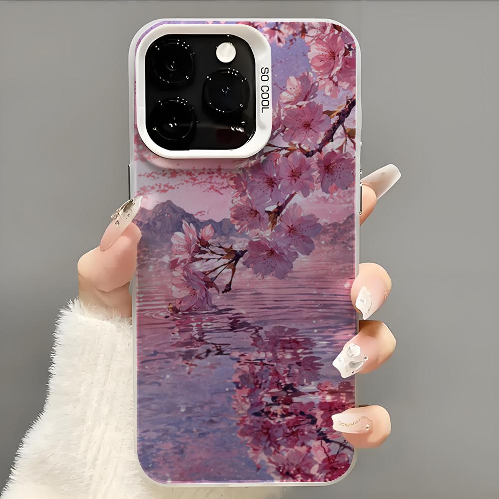 Восточная вишня сакура Чехол для телефона Чехол для телефона Для iPhone 14 16 15 11 12 13 Pro Max Mini Plus Ударопрочный чехол