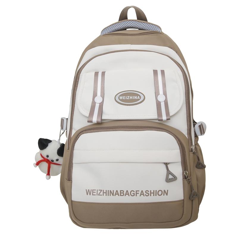 Студенческая школьная сумка, женский однотонный рюкзак для кампуса, рюкзак большой емкости