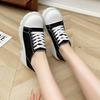 2025 Spring and Summer New Internet Celebrity Canvas Shoes Women's Platform Muffin Small Breathable Explosion College Style Casual Shoes