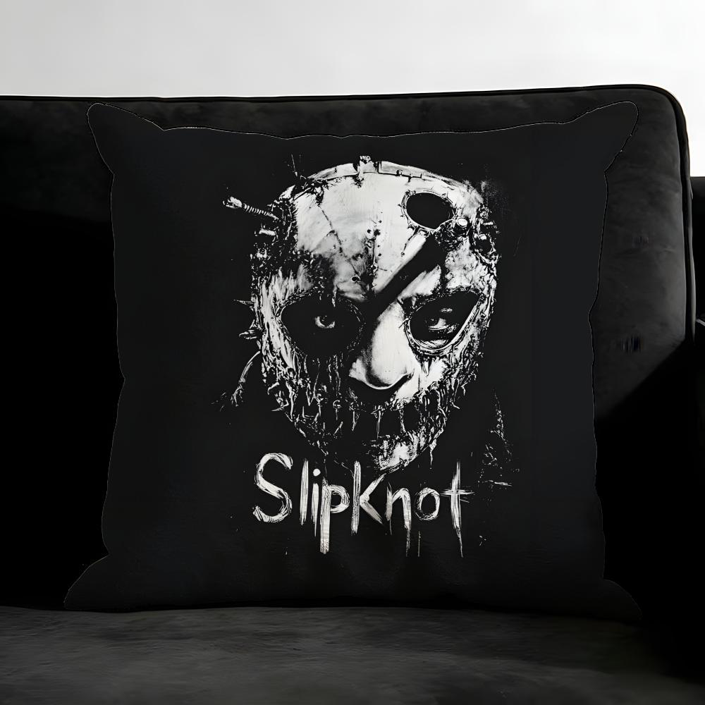 S-Подушка с чехлом Slipknot Наволочка Ультрамягкая, приятная для кожи Ткань Комфорт как в облаках и скрытая молния