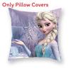 The Frozen Snow Queen Cartoon Cushion Cover Linen Material Cozy Spaces Home