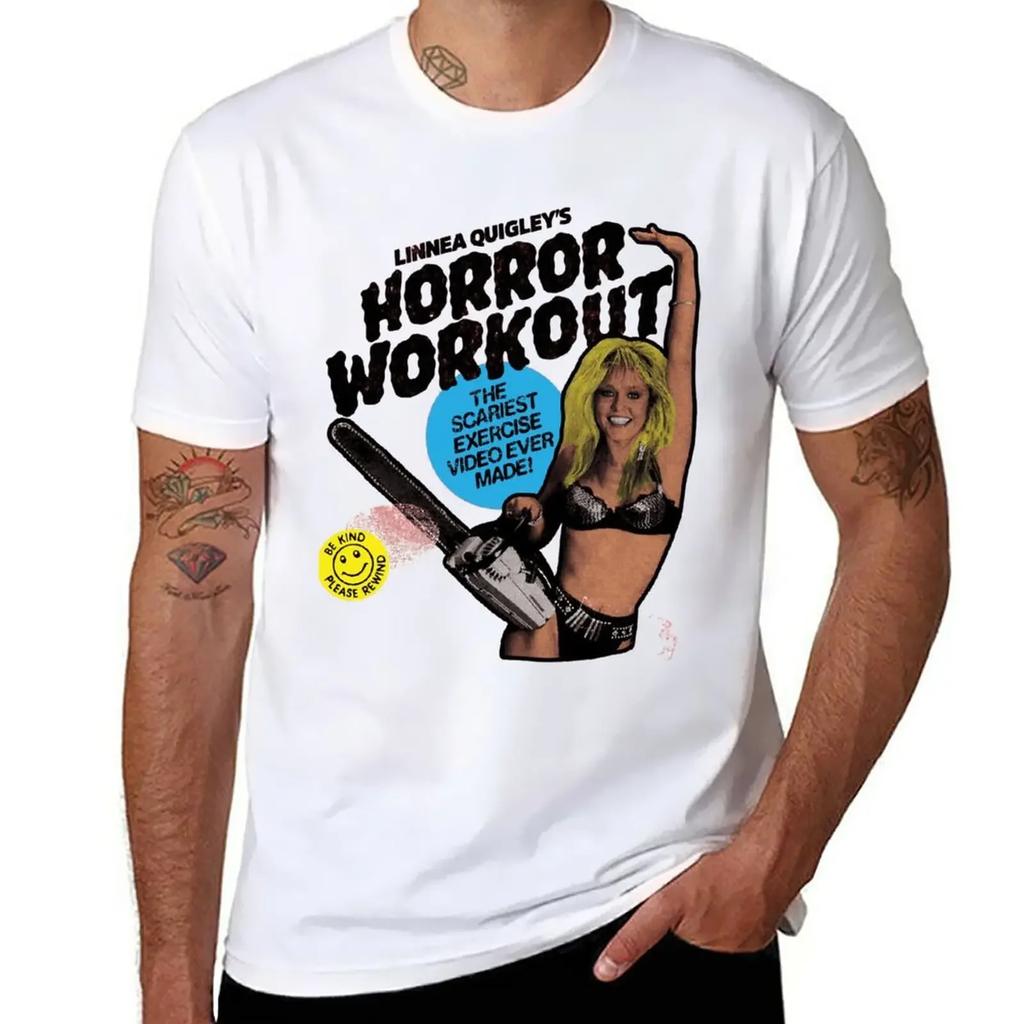 Linnea Quigleys Horror Workout T-Shirt cute clothes for a boy hippie clothes t shirts for men pack