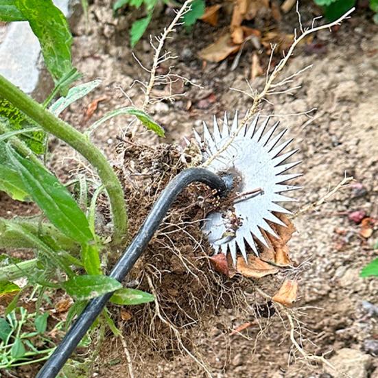 Инструмент для удаления сорняков с эргономичной ручкой, острыми зубьями, нержавеющий, универсальный дизайн, простое управление, инструмент для выкорчевывания сорняков