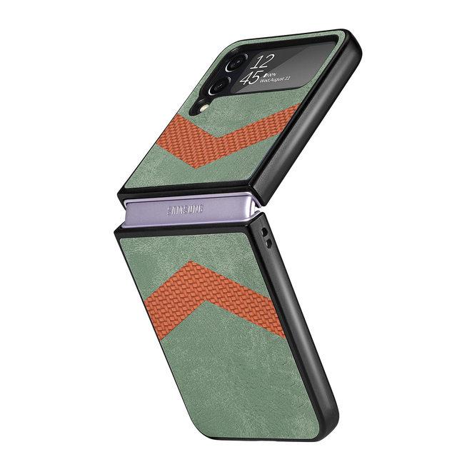 Складной кожаный чехол для аксессуаров для телефонов Samsung Galaxy Z Flip4 5g Flip 4 Zflip4 пылезащитный защитный чехол для Samsung Flip4
