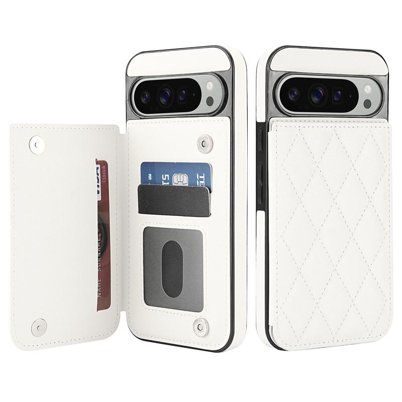 Для Google Pixel 9 Pro XL 9pro Роскошный силиконовый чехол из искусственной кожи для Pixel9 Pro XL Pixel 8Pro 8A Ударопрочный чехол-кошелек с подставкой и слотом для карт