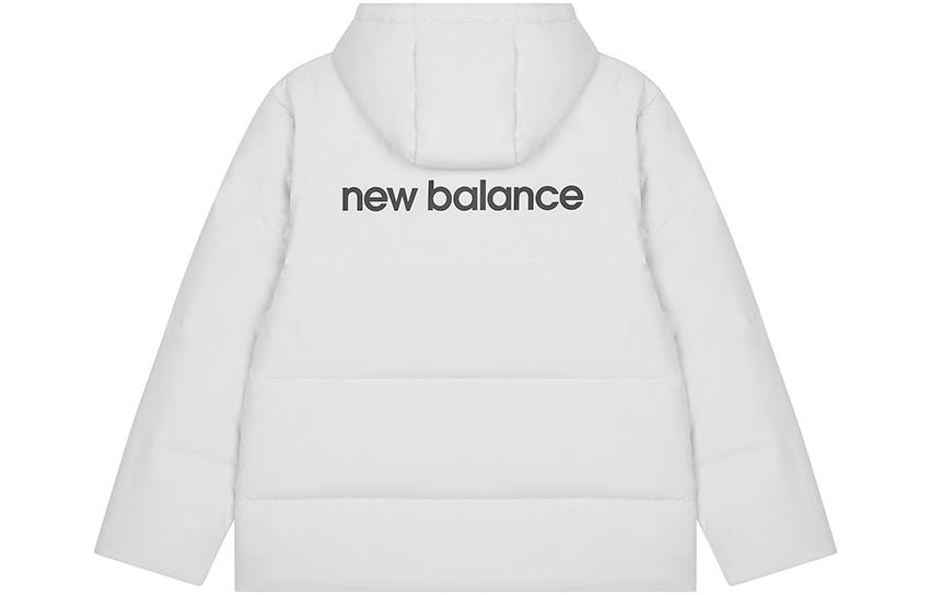 New Balance Мужские пуховики Белые С капюшоном Утепленные Другие AMJ23343-GYM