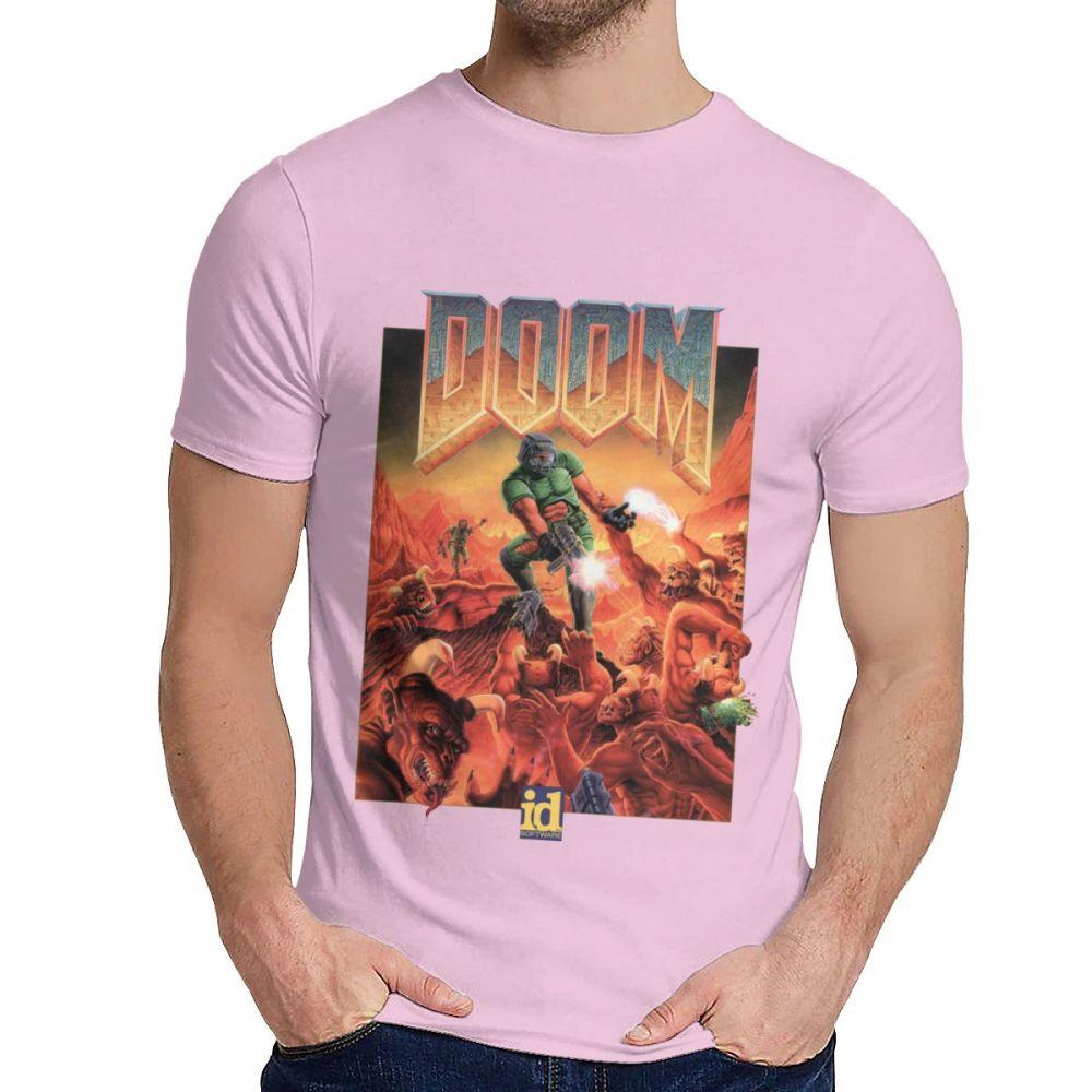 Картинка на заказ Doom Ii Hell On Earth 1994 Футболка для мужчин Летняя крутая мужская 100