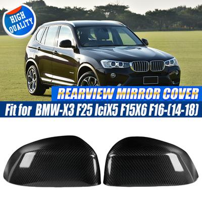 Для BMW F15 X5 F16 X6 F25 X3 F26 X4 2014 2015 2016 2017 2018 Автомобильные Зеркало Заднего Вида Боковое Зеркало Крышка Замена Колпачков Зеркал