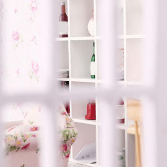 Очаровательный деревянный полезный компактный декор из 16 решеток для шкафа