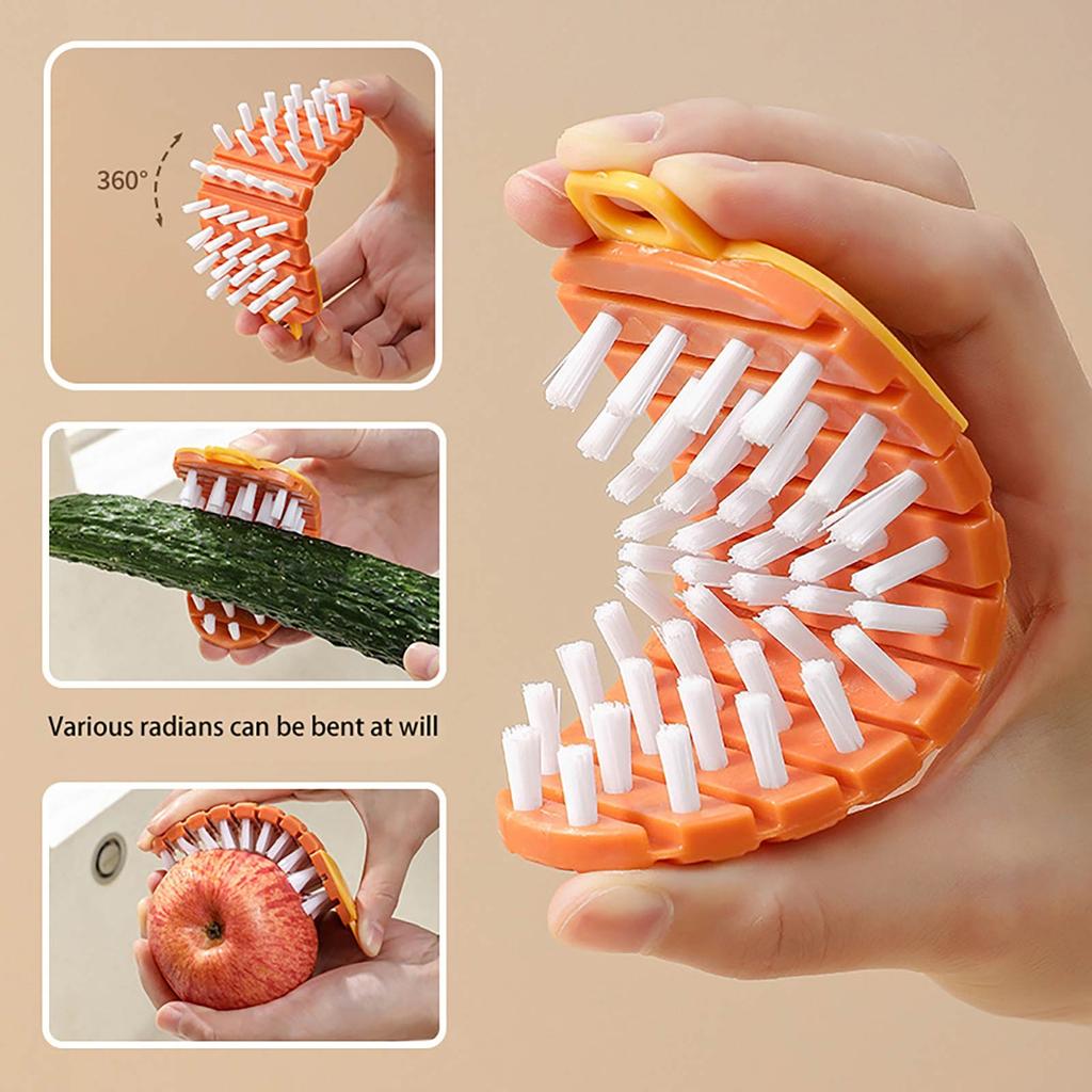 Multifunctional Flexible Cleaning Brush For Cleaning Vegetables And Pots And Bowls