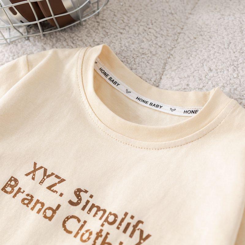 Модный трехпредметный комплект для малышей для мальчиков, весна-осень 2025