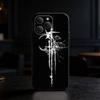 Готический Кибер Сигил Глаза Черепа Чехол для Телефона Для iPhone 17,16,15,14,13,12,11 Plus,Pro Max,SE4 Мягкий Силикон Черный Чехол