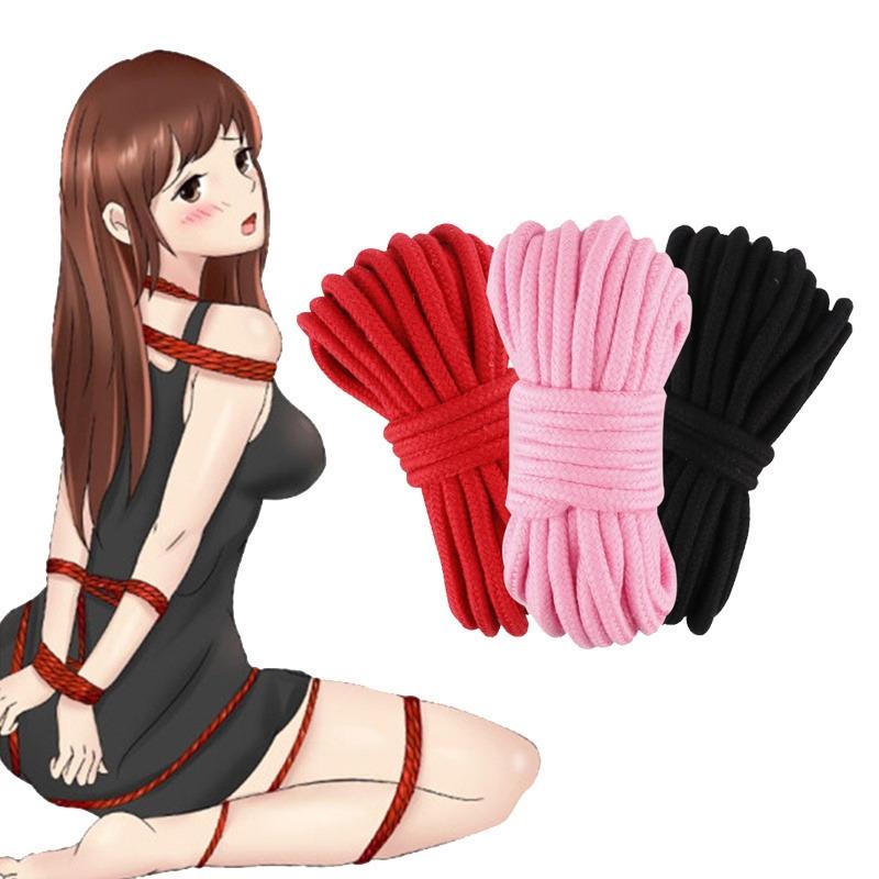 5м 10м мягкий хлопковый бондаж веревка ремень ограничения фэнтези секс веселье взрослая фэнтези сексуальная игрушка галстук страсть веревка взрослые игры для пары SM