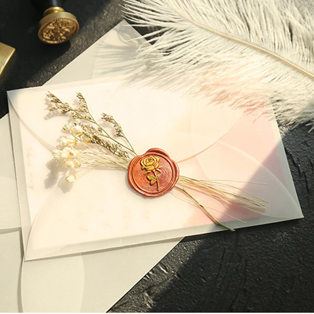 Postcard White For Card Sulfuric Acid Paper Envelopes For DIY Semi-transparent Paper Envelopes