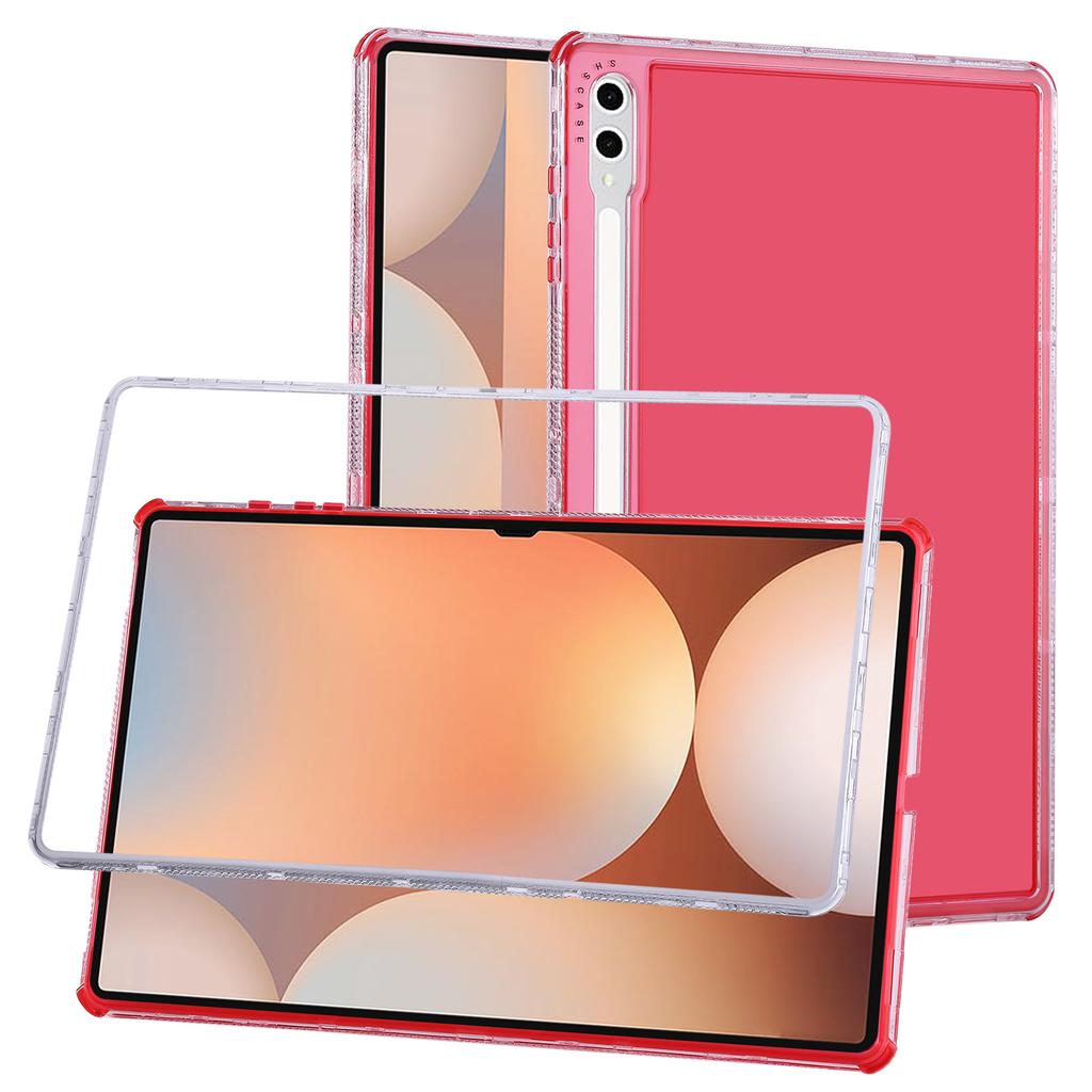 For Samsung Galaxy Tab S9 Ultra/S8 Ultra Clear Case 3 In 1 PC+TPU Shockproof Tablet Cover