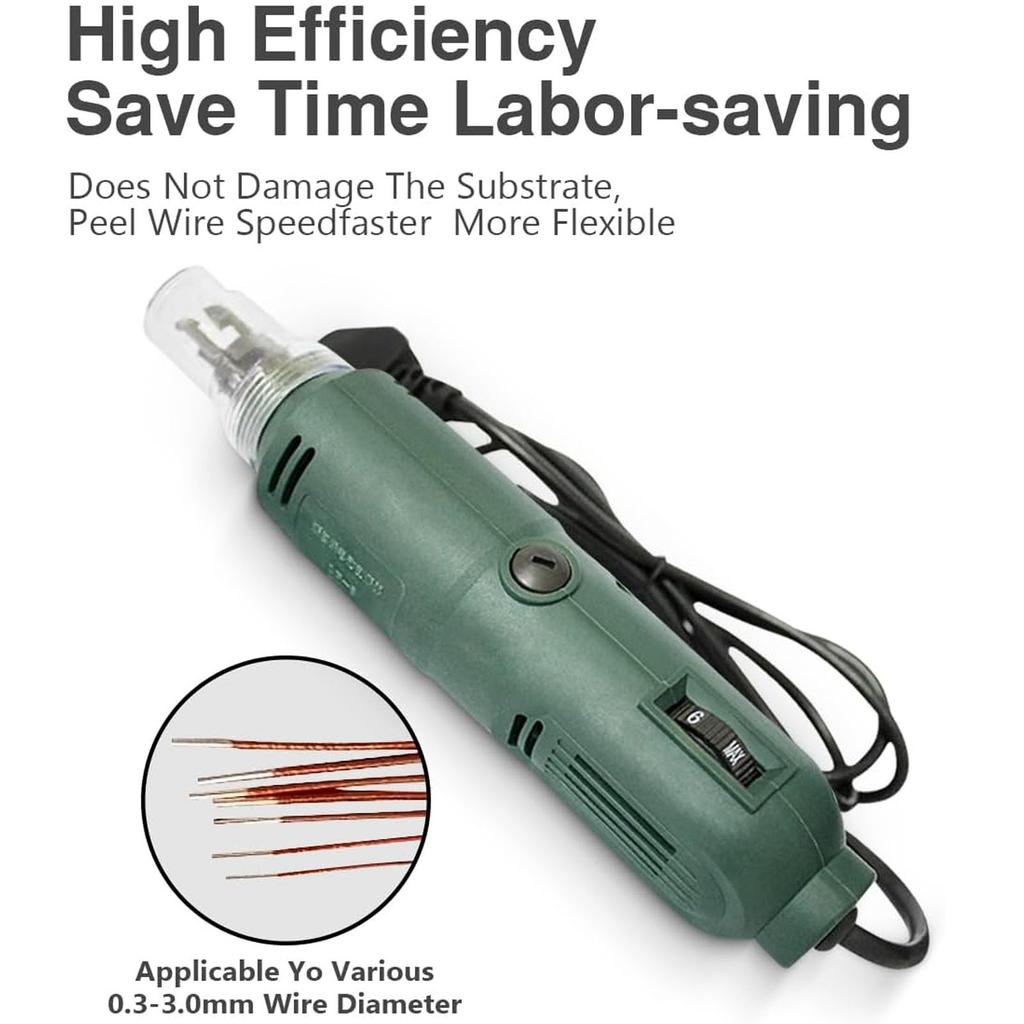 DF-8 0,3-3 мм Машина для зачистки эмалированной проволоки, 110 В/220 В Ручной инструмент для зачистки магнитной лакированной проволоки, инструмент для зачистки медной проволоки