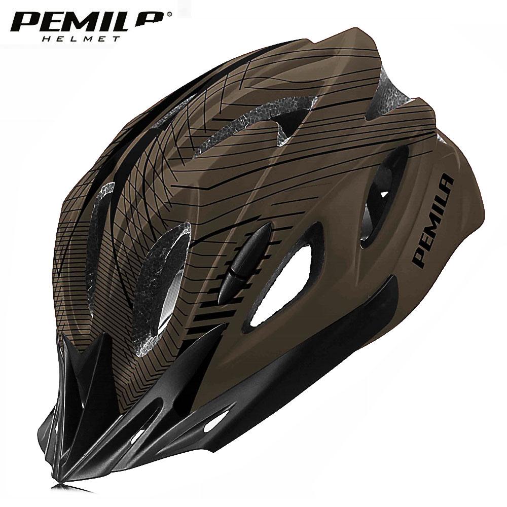 PEMILA 2024 New Ultralight Cycling Helmet Cycling Safety Cap MTB Bicycle Helmet For Women Men Racing Equipment Bike Helmet Visor