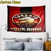 Custom Name Raptors basketball Logo Tapestry Room Decoration Wall Hanging for Living Room Bedroom, dormitory, Birthday and Christmas gifts