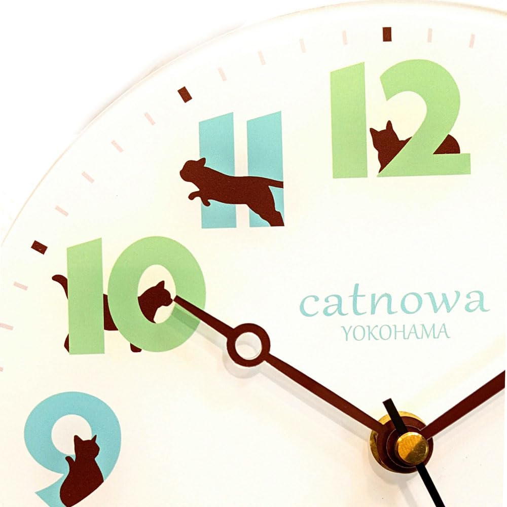 Часы для игры в прятки с кошкой (синий)