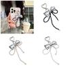 Elegant Pendant Keychain Stylish Bag Chain Bag Accessory Multifunctional Bag Pendant Beaded Bowknot Pendant for Bag