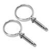1 Pair Boat Stainless Steel All Lock 2" ID Mirror Padlock Boat Stainless