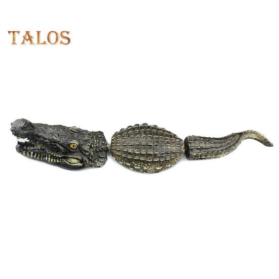Floating Crocodile Decoy Eco-friendly Pond Floating Fake Crocodile Decoy Realistic Crocodile Pool Statue Non-toxic Decorative Crocodile Sculpture for
